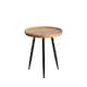 image 1 of Chervey Round Solid Mango Wood Side Table with Tri-Pin Legs Small
