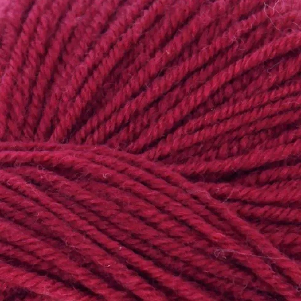King Cole Wine Luxury Merino DK Yarn (Value Pack 12 x 50g Balls) For Crochet, Knitting - 140m per ball