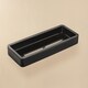 image 2 of COSMIC Bathroom Shelf Rectangular, 30 cm Black Matt Metal & plastic Wall-mounted