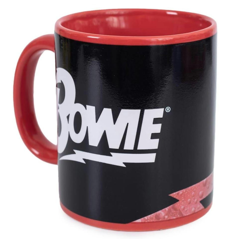 image 1 of David Bowie Heat Changing Mug - Red/Black/White - One Size
