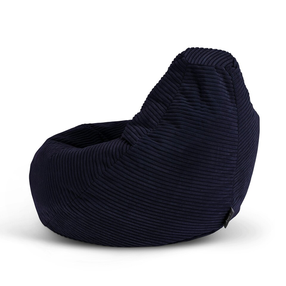 image 1 of icon Dalton Kids Beanbag Corduroy Navy Blue Set of 2 Blue | Blue