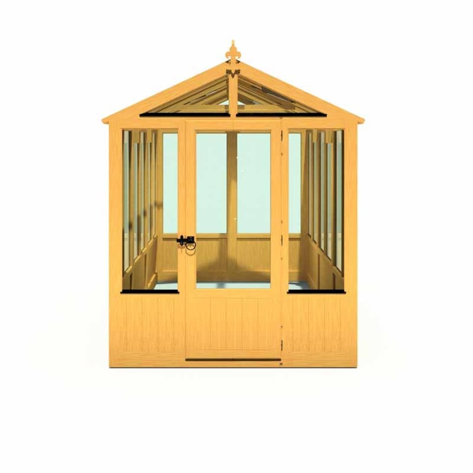 image 1 of Holkham 6 x 12 Greenhouse - Timber - L357 x W190.3 x H237.3 cm