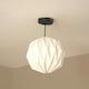 image 3 of ValueLights Astrid Paper Card - Paper White Globe Ceiling Pendant Shade