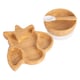 image 1 of Tiny Dining Children's Bamboo Suction Unicorn Dinner Set - White