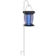image 1 of Outsunny 2-in-1 Electric Fly Zapper with UVA Light, Hanging Garden Lantern, Solar and USB-DC Rechargeable Insect Mosquito Bug Zapper, Fly Killer for Indoor and Outdoor Use, Black