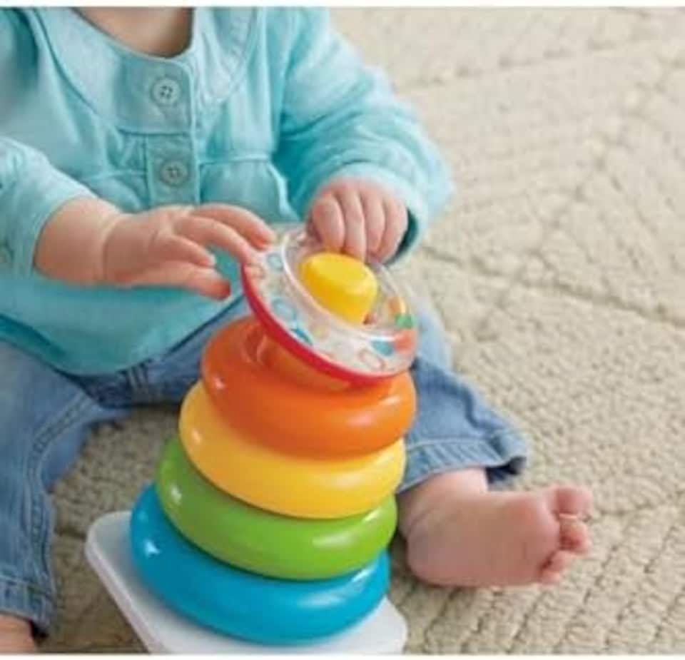 image 1 of Fisher Price Rock A Stack Roly Poly Stacking Toy