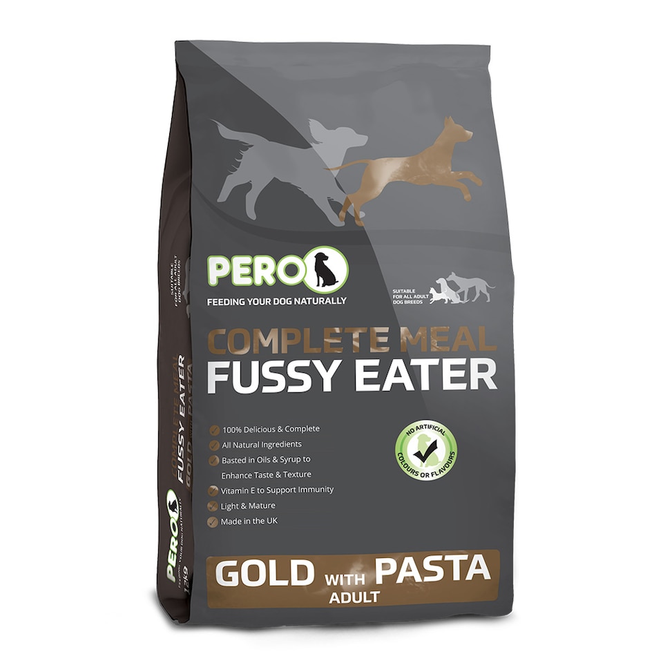 image 1 of Pero Fussy Eater Dog Food - Gold with Pasta | Brown | 1
