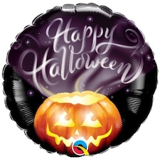 Halloween Wispy Smoke Helium Round Foil Qualatex Balloon 46cm / 18 in