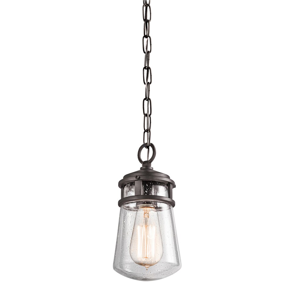 image 1 of Lyndon 1 Light Small Outdoor Ceiling Chain Lantern Architectural Bronze, E27