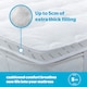 image 8 of Silentnight Airmax 5cm Mattress Topper and Pillow Set White | Single with 1 Pillow | Single
