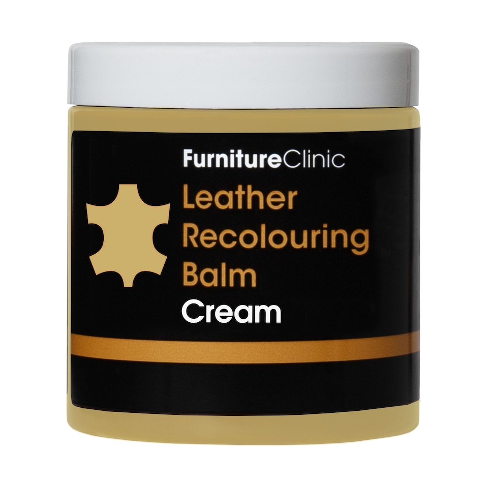 image 1 of Furniture Clinic Leather Recolouring Balm (Cream) - Colour Restorer for Sofas, Chairs, Car Seats & More - Covers Scratches, Scuffs & Fading - 16 Shades Available