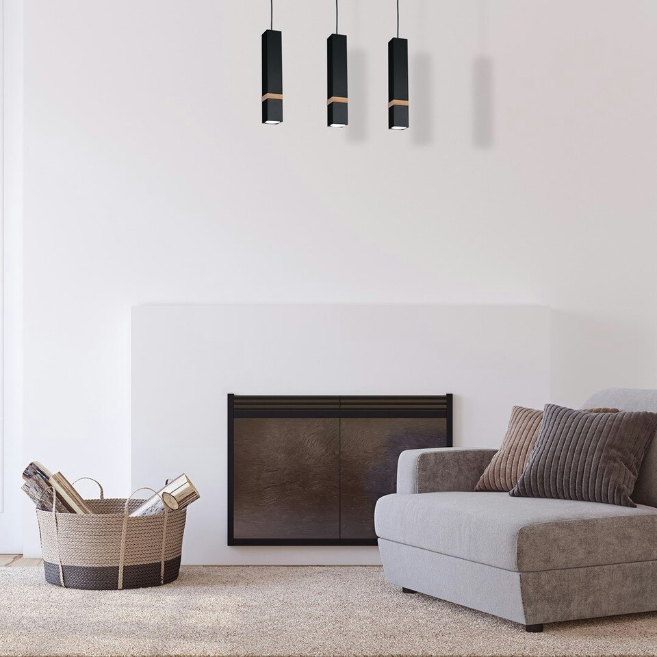 image 1 of Milagro Pendant Lamp Vidar Black 3XGU10