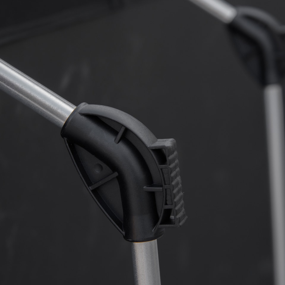 image 1 of Outsunny Lightweight Camping Bed, Aluminium Portable Camp Cot Sleeping Bed with Strong Support 150kg and Carry Bag for Outdoor Overnighter Camping, Hiking, Travel, RV, Black