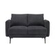 image 2 of Sofia 2 Seater Fabric Scandi Style Sofa | Grey | Grey