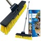 image 9 of Heavy Duty Garden Brush Outdoor Sweeping Broom 16" Wide with Metal Handle