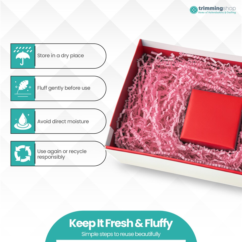image 1 of Shredded Tissue Paper, Decorative Gift Packaging Hamper Filler - 500G