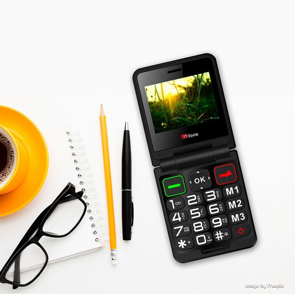 image 1 of TTfone TT660 Flip Mobile Phone - EE Pay as you go