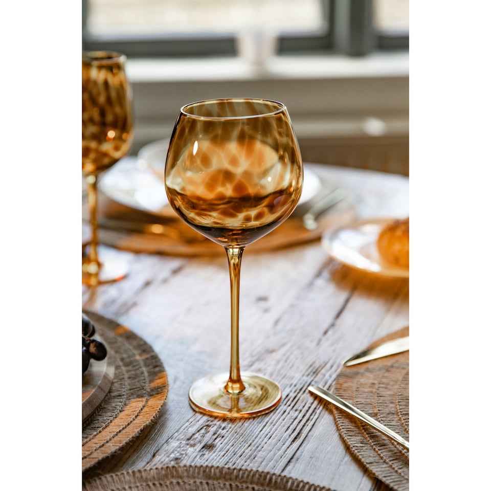 image 1 of BarCraft Tortoiseshell Pattern Gin Glasses Gift Box Set of 2