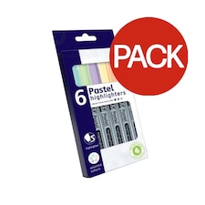 Anker Pastel Highlighter (Pack of 6) - Multicoloured - One Size