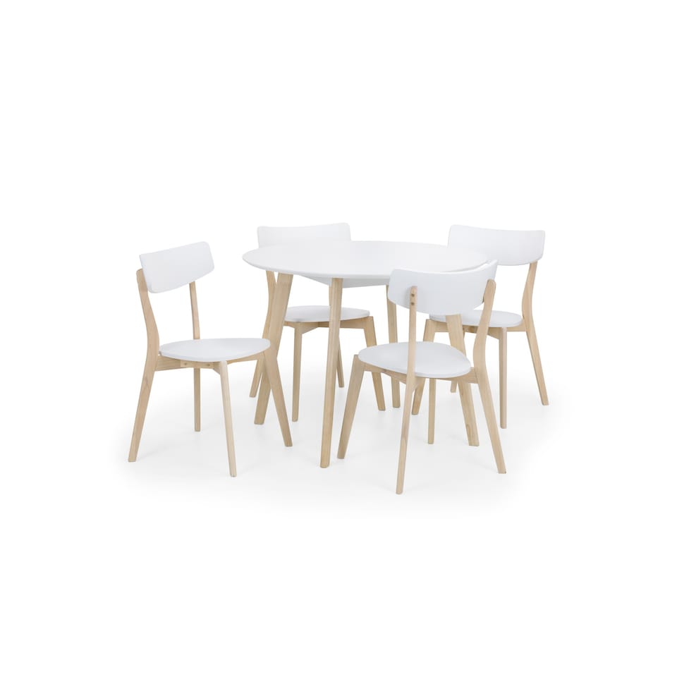 image 1 of Casa Round Dining Table White/Oak