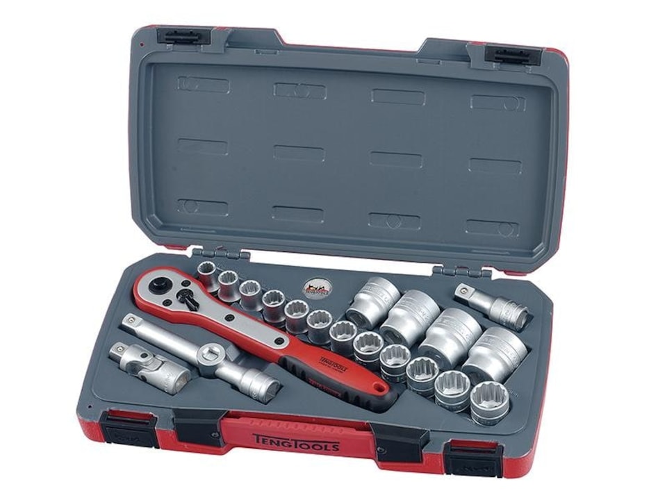 Teng T1221 Socket Set Of 21 Metric 1/2In Drive