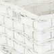 image 2 of Unlined White Scandi Storage Basket White | White | S