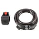 image 1 of Blackspur Combination Cable Lock & Bracket - 1.2m - Black Black