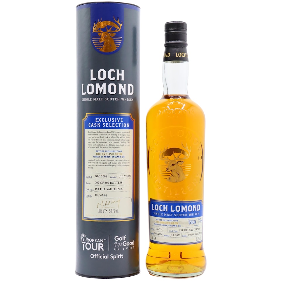 Loch Lomond - European Tour - The English Open Single Cask 2006 14 year old Whisky