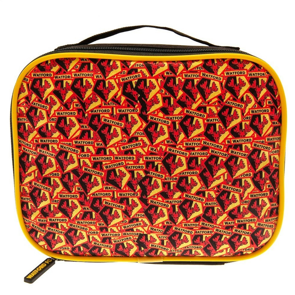 image 1 of Watford FC Lunch Bag - Black/Yellow/Red - One Size