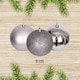 image 7 of Christmas Decorations Baubles mid grey 6cm 6pcs set pvc