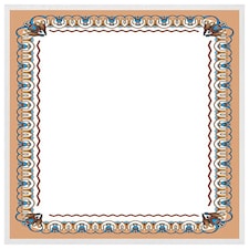 Egypt border (Picture Frame) White | XL
