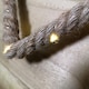 image 4 of 35cm Battery Operated Warm White Pin Wire LED Lit Hanging Christmas Rope Heart