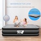image 4 of Get Fit Air Bed With Built In Electric Pump - Premium Double Size - Blow Up Bed With Free Pillow - Elevated Inflatable Air Mattress | Black | Black / Grey | 1