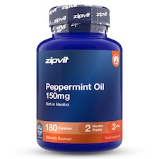 Zipvit Peppermint Oil 150mg, High Purity Peppermint Extract, 180 Softgels, 2-Month Supply