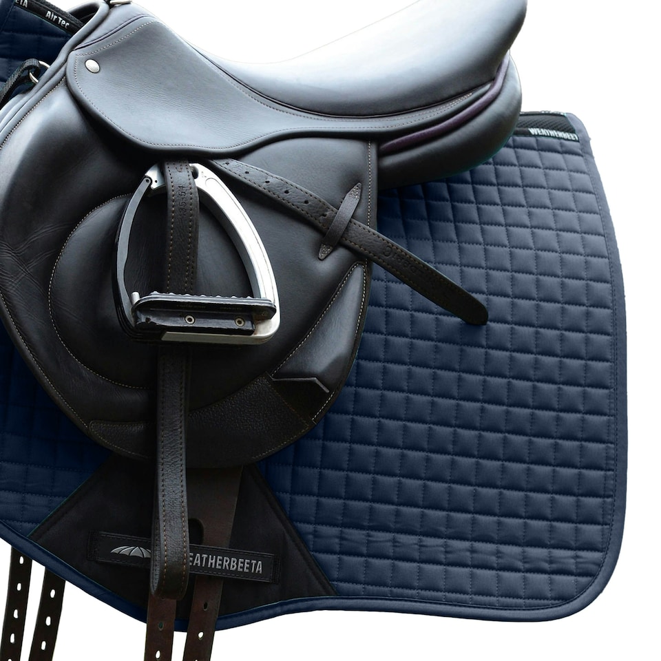 image 1 of Weatherbeeta Prime Jump Shaped Saddle Pad - Navy - Pony