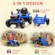 image 4 of AIYAPLAY Ride on Tractor with Trailer, 12V Electric Vehicle with Remote Control, Ride on Car for Kids with Music, Shifter, Start-Up Sound for Ages 3-8 Years | Blue