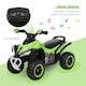 image 4 of HOMCOM No Power Quad Toddler Ride on Car Foot-to-Floor Sliding Green