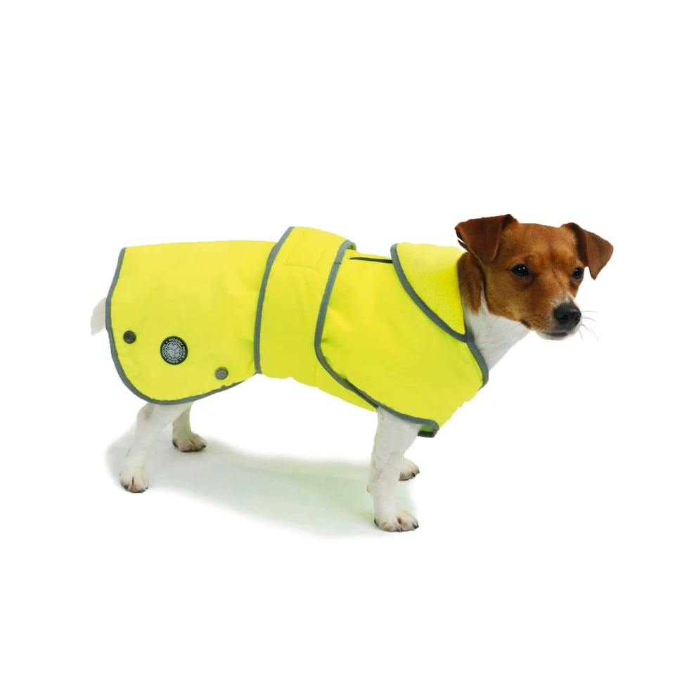 Ancol Stormguard Dog Coat Hi-Viz Yellow Medium 14"-18" x 1 N/A | M