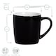 image 3 of Argon Tableware Coloured Coffee Mugs - 350ml - Black - Pack of 6 | Black | Black | 6