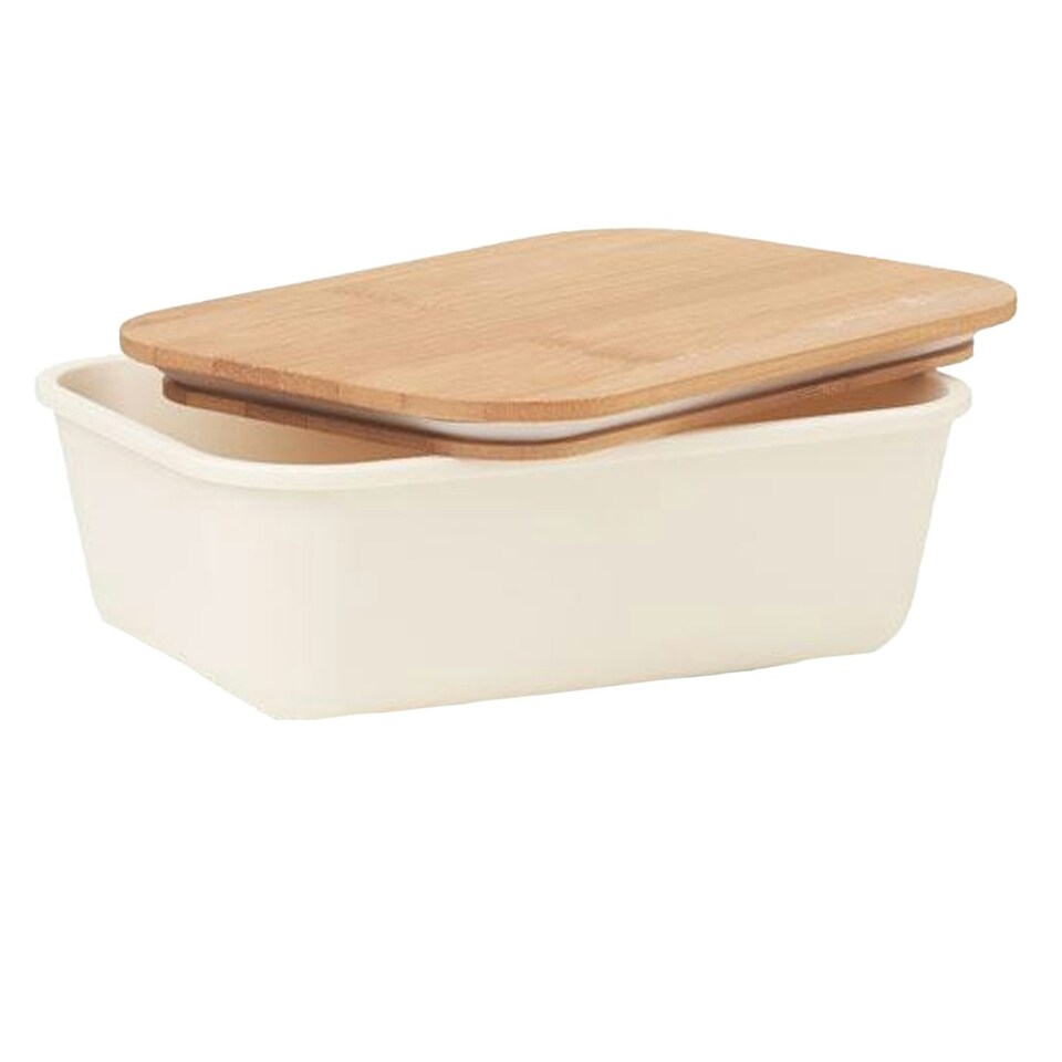 image 1 of MidOcean Thursday Bamboo 1L Lunch Box - Beige - One Size