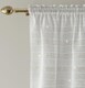 image 3 of Lima Gold Metallic Lurex Stripe Voile Panels - Pair 140 x 183cm (55x72") | Gold | Gold | 2