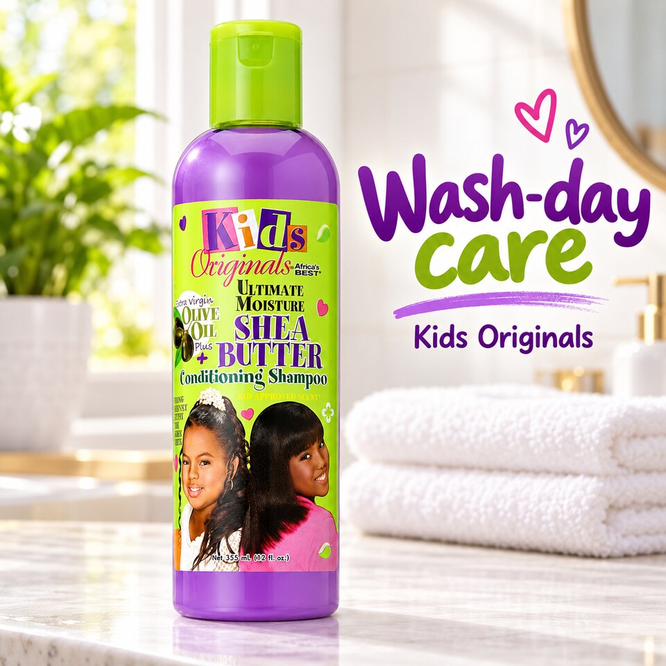 image 1 of Africas Best Kids Organics Shea Butter Conditioning Shampoo | Cream | 355ml | 1