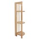 image 2 of Heva 3 Tier Natural Box Frame Corner Unit Cream