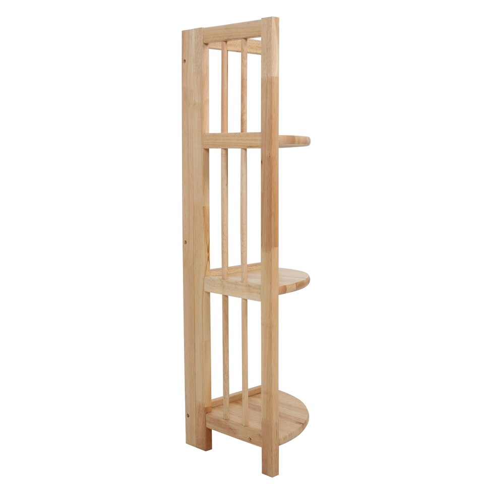 image 1 of Heva 3 Tier Natural Box Frame Corner Unit Cream