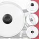 image 9 of SPARES2GO Glass Cookware Lid + Curved Handle Tempered Pan Pot Dish Cover Replacement Kit (16cm)