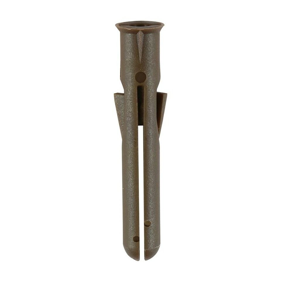 image 1 of Timco - Premium Plastic Plugs - Brown (Size 42mm - 200 Pieces)