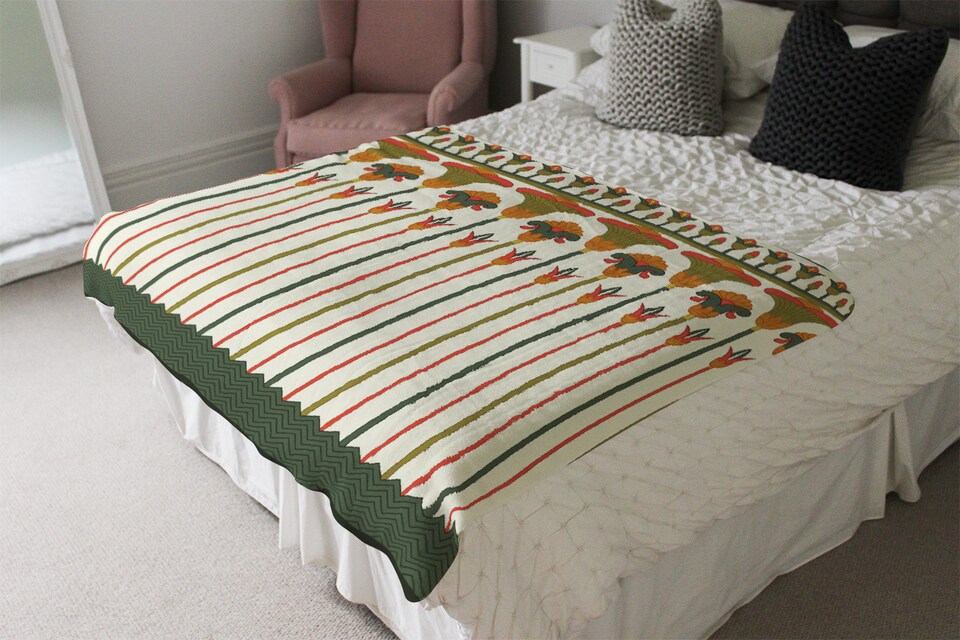 image 1 of Egyptian Ornament Blanket | Multi