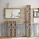 image 3 of 6 Tier Shelves Storage Unit Set Natural Brown Brown | One Size