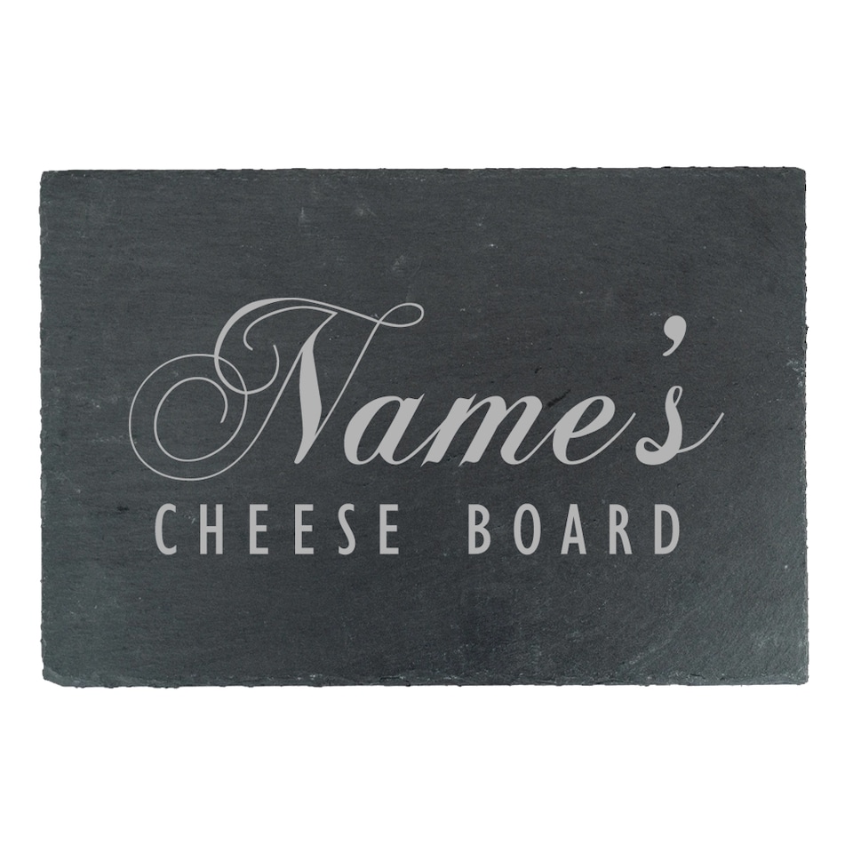 image 1 of Personalised Rectangular Slate Cheeseboard Cheeseboard Design New Home