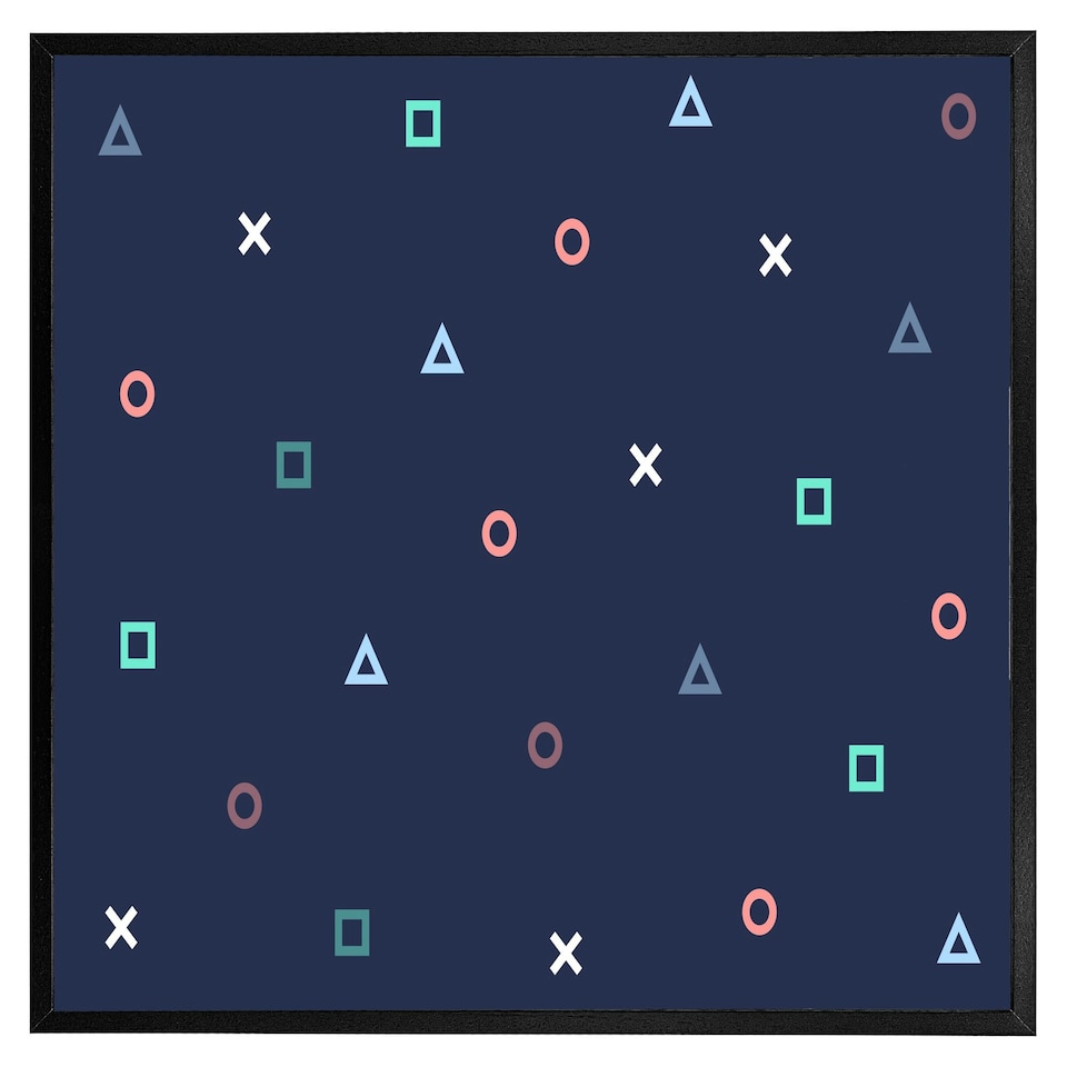 image 1 of Hipster pattern (Picture Frame) Black | M